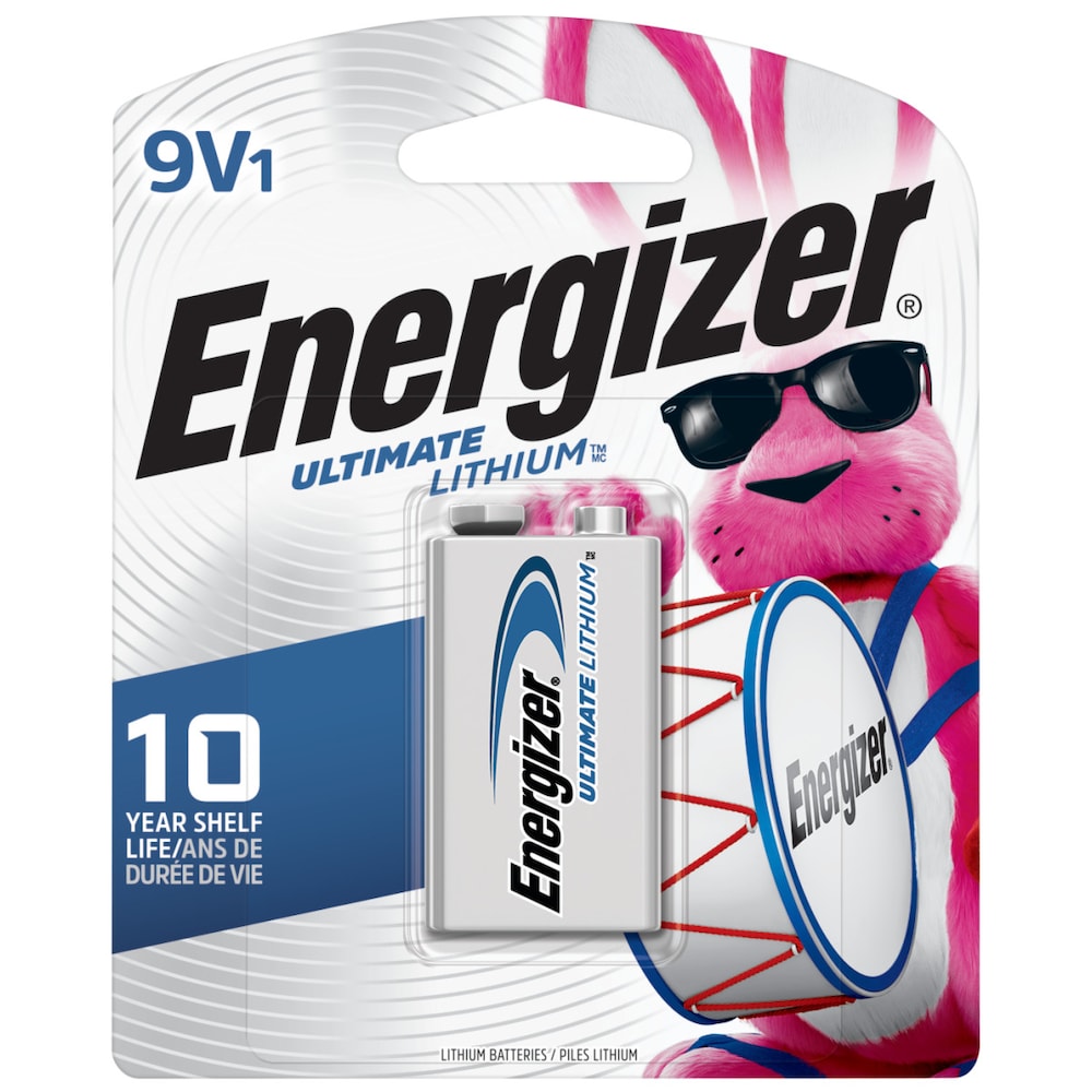 Piles au lithium Energizer Ultimate 9 V (1 paquet), piles au lithium 9 volts