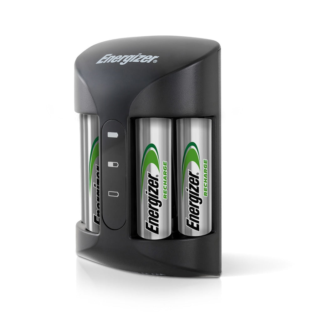 Chargeur de piles rechargeables AA et AAA Energizer (Recharge Pro) + 4 piles rechargeables AA NiMH