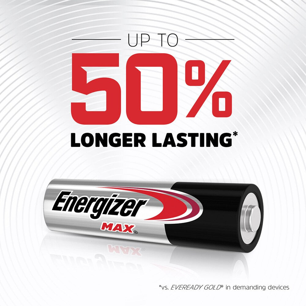 Piles Energizer MAX AA (paquet de 10), piles alcalines doubles A