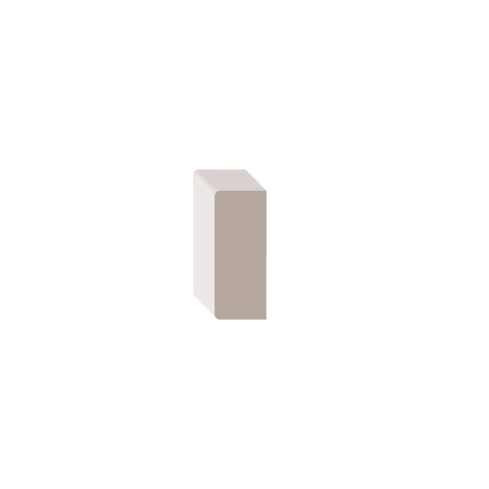 5/8-inch x 1 1/2-inch x 96-inch Modern MDF Painted Decosmart Fibreboard Casing