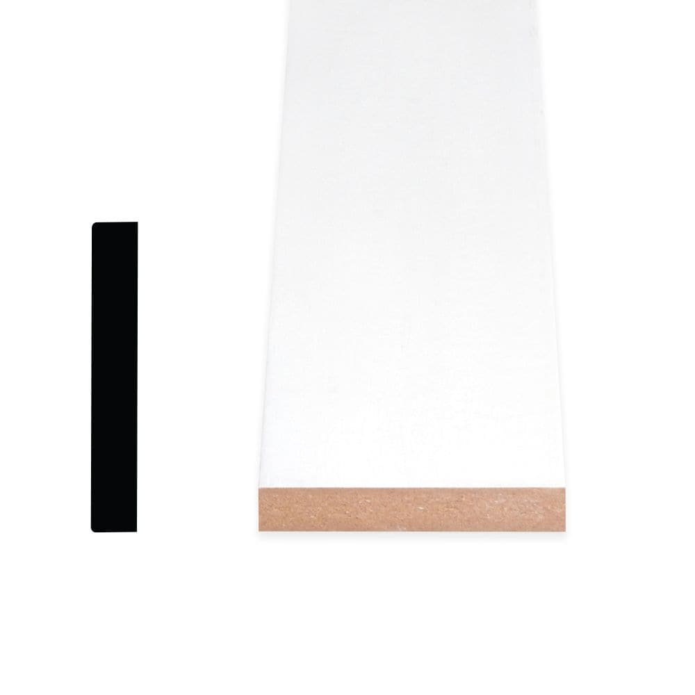 1/2-inch x 2 1/2-inch x 96-inch Modern MDF Painted Decosmart Fibreboard Casing