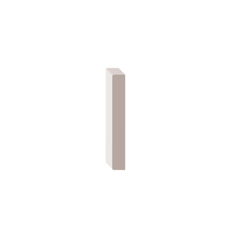 1/2-inch x 3 1/2-inch x 96-inch Modern MDF Painted Decosmart Fibreboard Baseboard Moulding