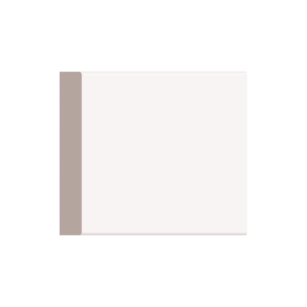 1/2-inch x 3 1/2-inch x 96-inch Modern MDF Painted Decosmart Fibreboard Baseboard Moulding