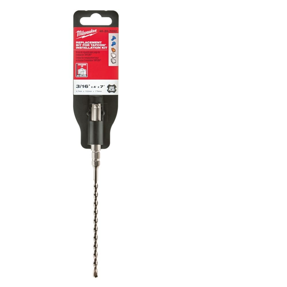 3/16 in. x 7 in. with 1/4 in. Hex 2-Cutter Carbide SDS-Plus Bit