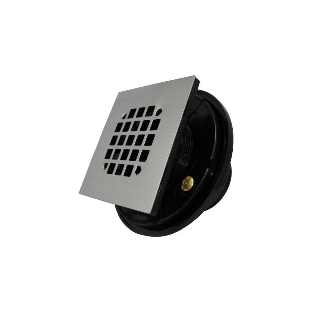 Square Shower Drain Chrome-Abs 2"