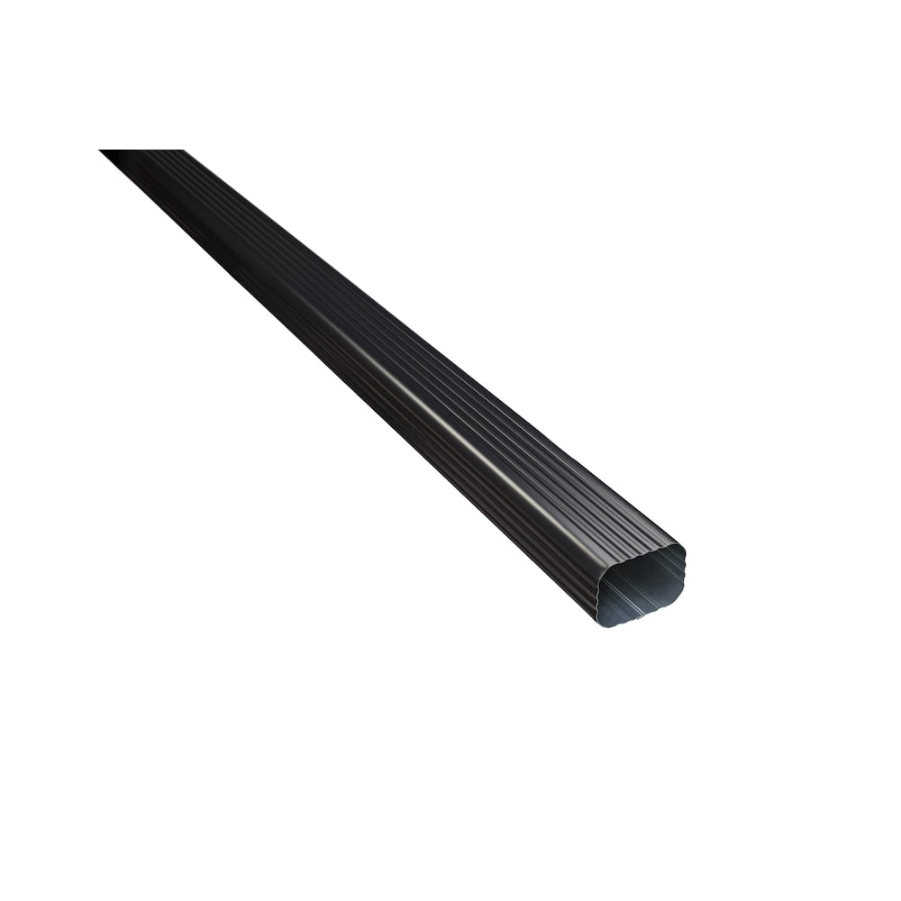 Gouttière en aluminium de 10 pi L x 2 po l x 3 po H en noir