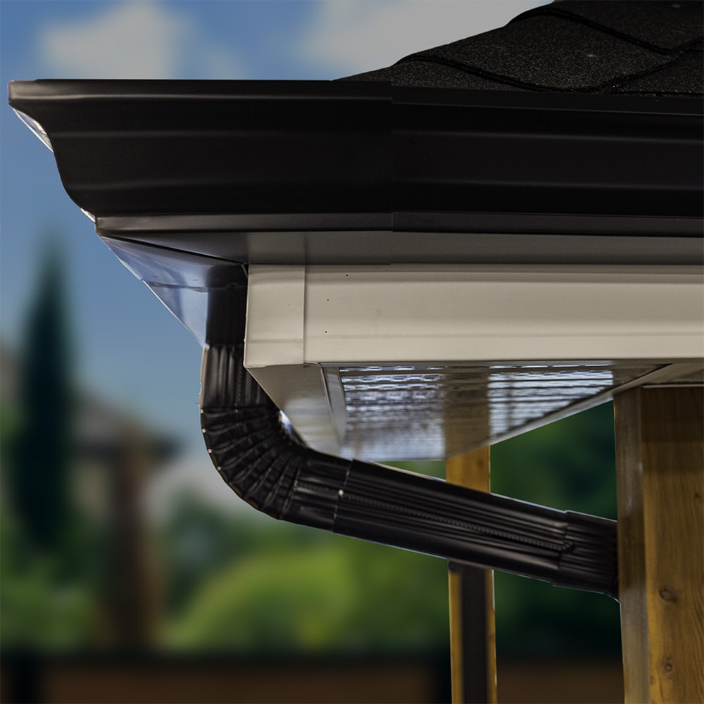 2-inch x 3-inch Aluminum Gutter (Eavestrough) Downspout A-Elbow in Black Pro Pack (30 Pieces)