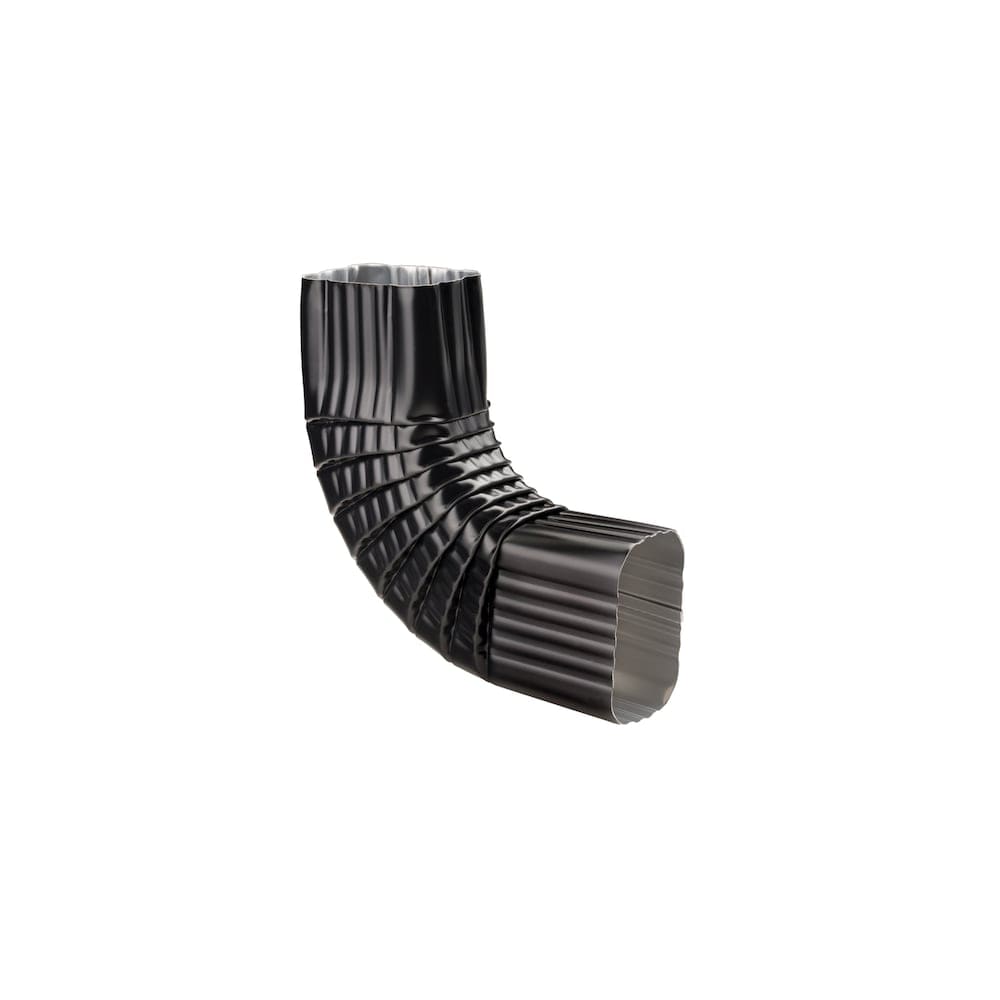2-inch x 3-inch Aluminum Gutter (Eavestrough) Downspout B-Elbow in Black