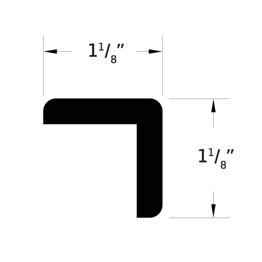 1 1/8-inch x 1 1/8-inch x 12 ft. Outside Corner in White