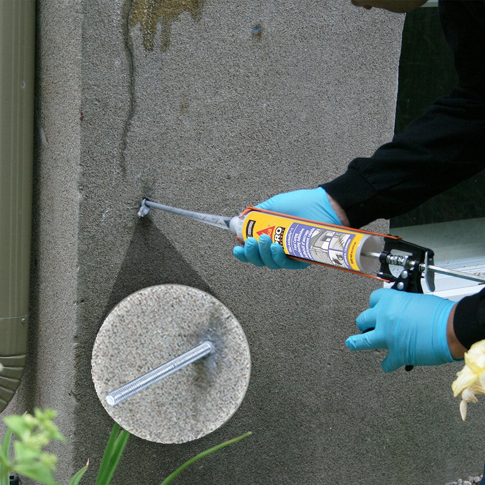 Sika AnchorFix-1, 300 ml, adhésif d'ancrage à durcissement rapide – Idéal pour les barres d'armature, les tiges filetées et les boulons