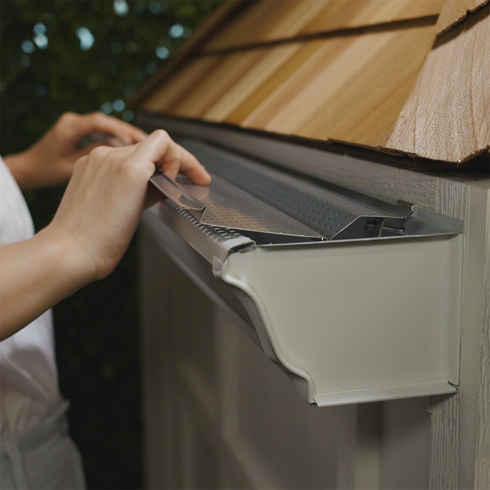 4 ft. L x 4-inch W Heavy-Duty Aluminum Gutter (Eavestrough) Guard (5-Pack)