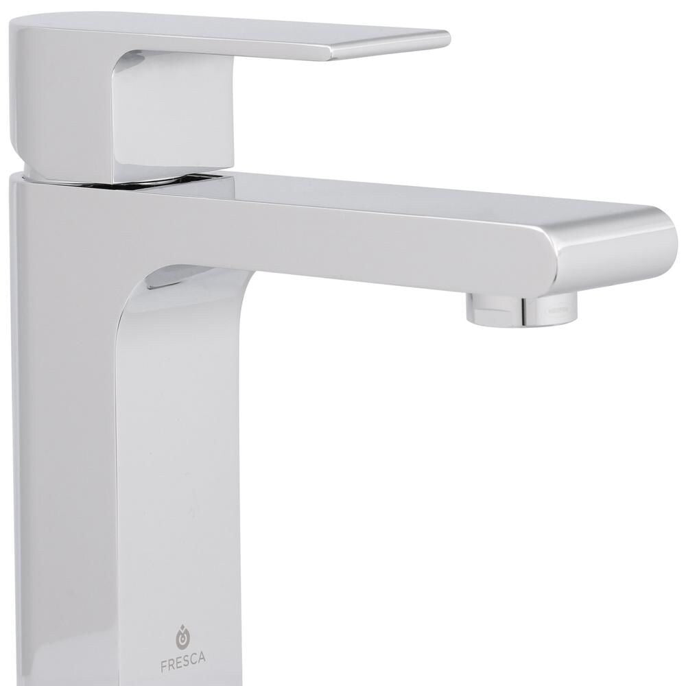 Allaro Single Hole 1-Handle Low Arc Bathroom Faucet in Chrome with Lever Handle