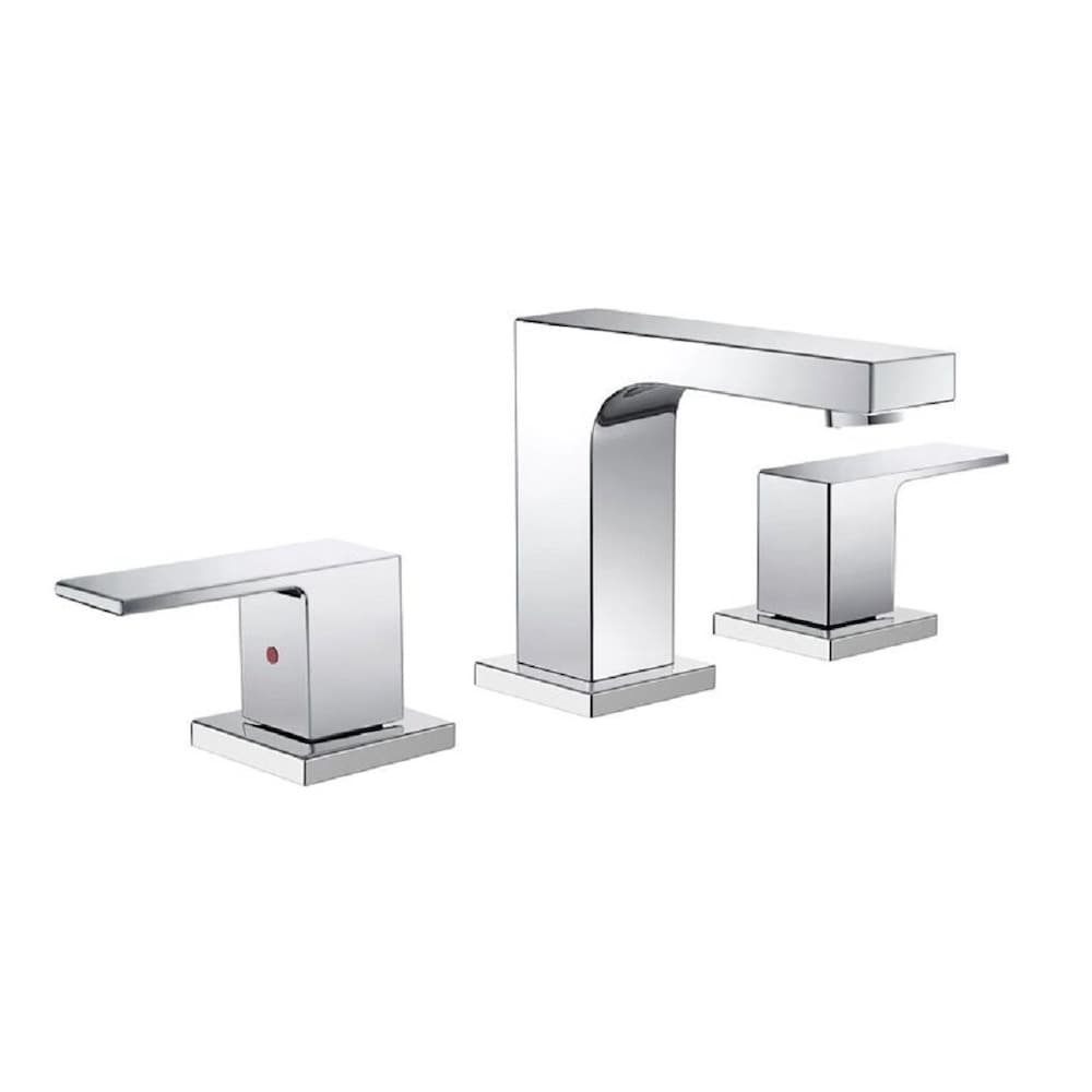 Sesia Widespread (8-inch) 2-Handle High Arc Bathroom Faucet in Chrome with Knob Handles