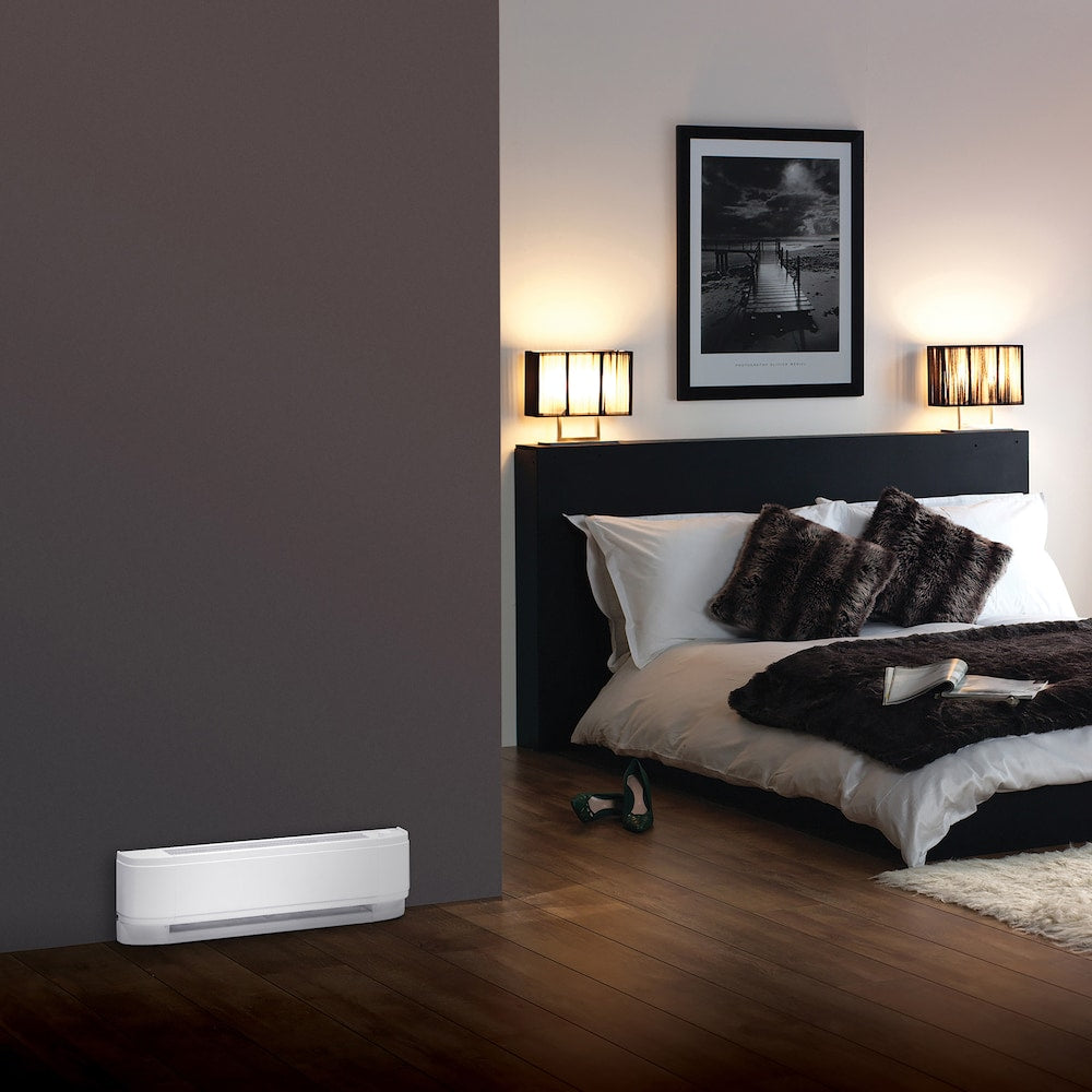 25-inch 750W 240/208V Linear Convector Electric  Baseboard Heater in White