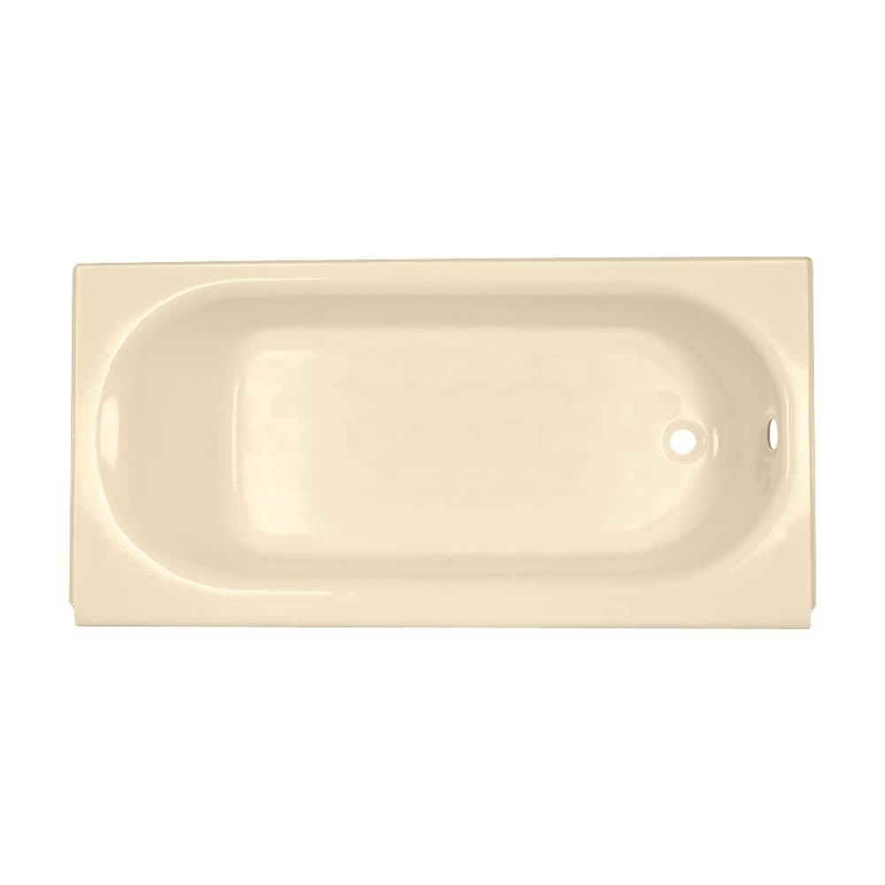 Baignoire en alcôve rectangulaire Princeton de 60 pouces de largeur avec drain à droite en os