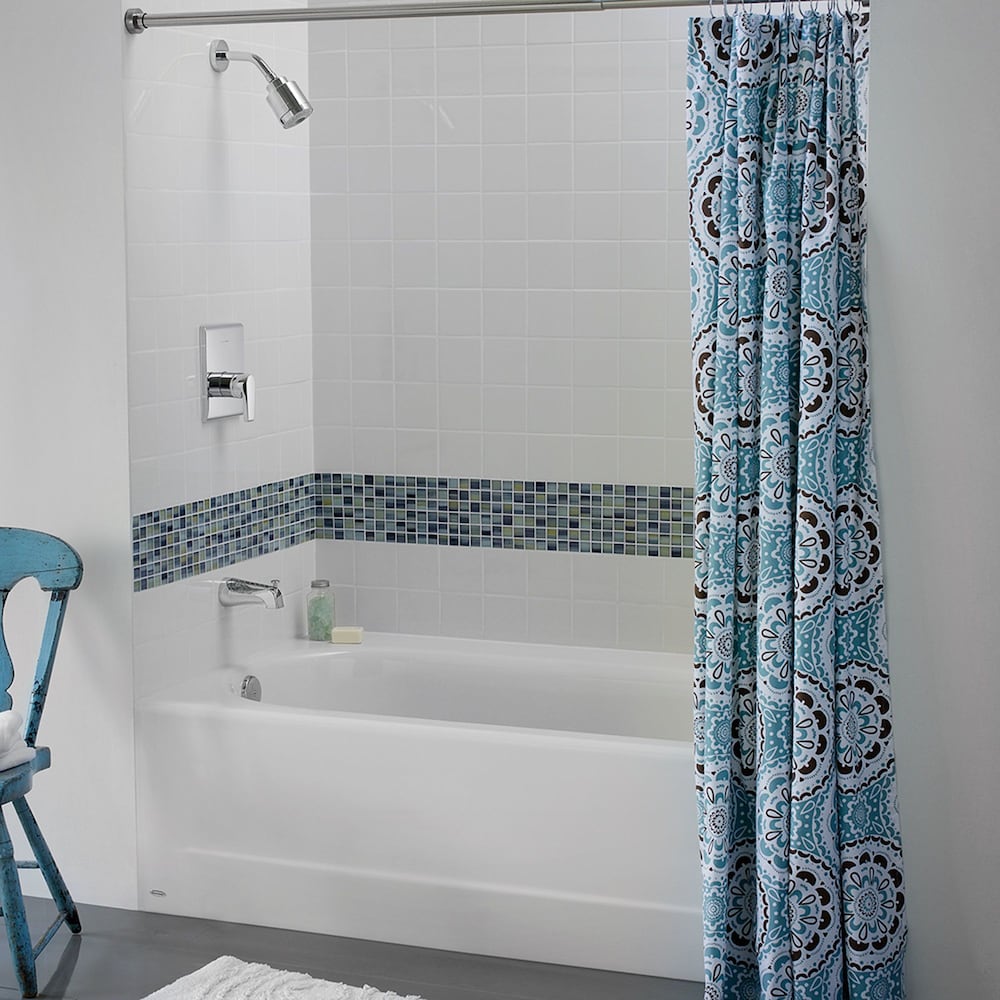 Princeton 60 inch x 30 inch Left Hand Drain Rectangular Apron Front Bathtub in White