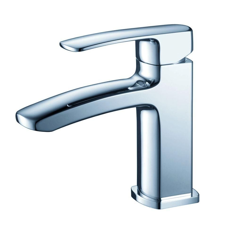 Fiora Single Hole 1-Handle Low Arc Bathroom Faucet in Chrome with Lever Handle