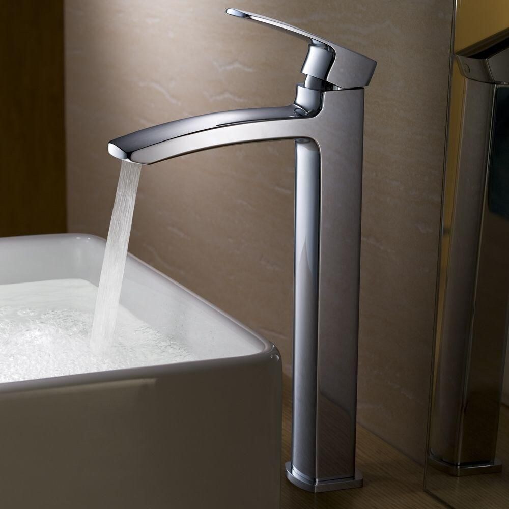 Fiora Single Hole 1-Handle Low Arc Bathroom Faucet in Chrome with Lever Handle