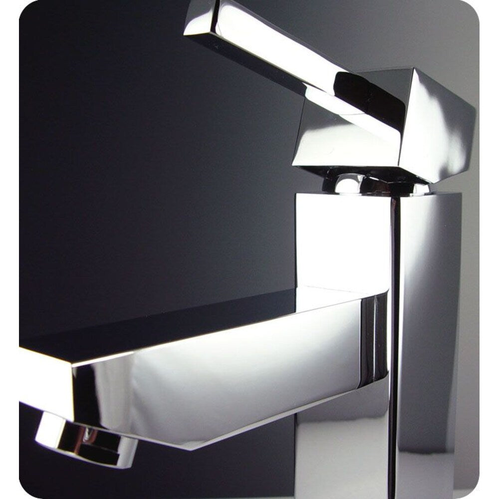 Bevera Single Hole 1-Handle Low Arc Bathroom Faucet in Chrome with Lever Handle