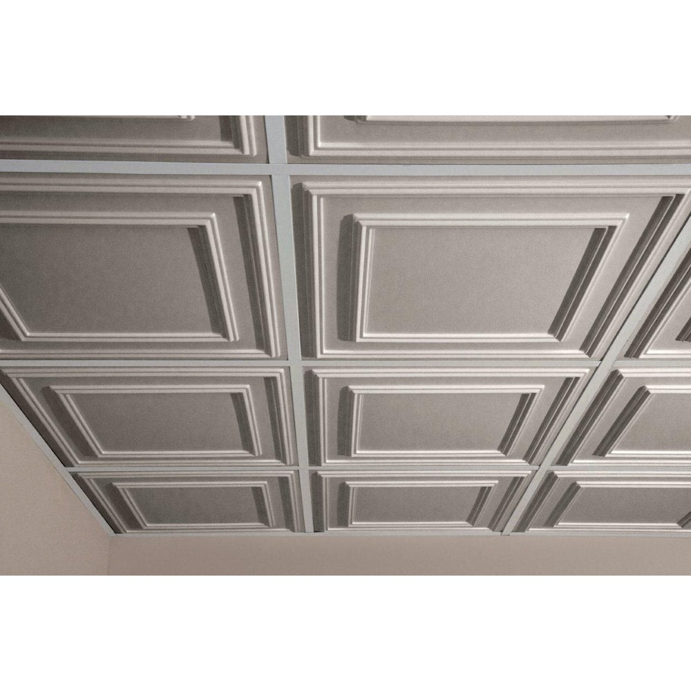 Dalle de plafond Cambridge Latte, 2 pieds x 2 pieds, à poser ou à coller