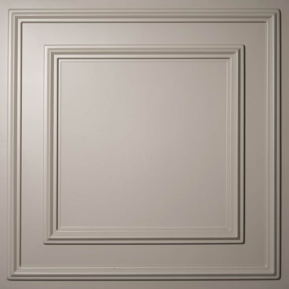 Dalle de plafond Cambridge Latte, 2 pieds x 2 pieds, à poser ou à coller