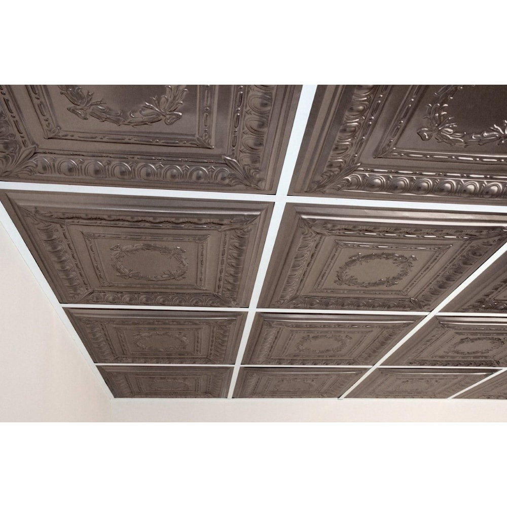 Dalle de plafond en faux étain Empire, 2 pieds x 2 pieds, à poser ou à coller