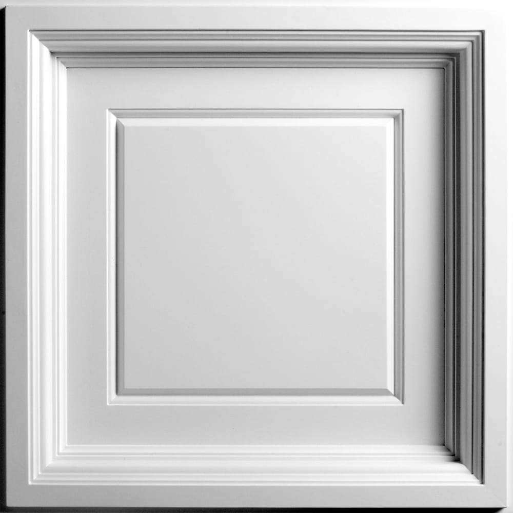 Dalle de plafond à caisson blanche Madison de 2 pi x 2 pi