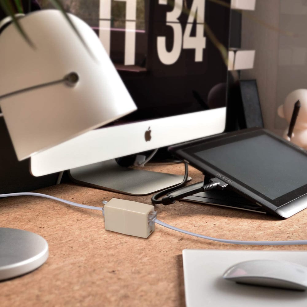 25 ft. White Telephone Line Cable Cord