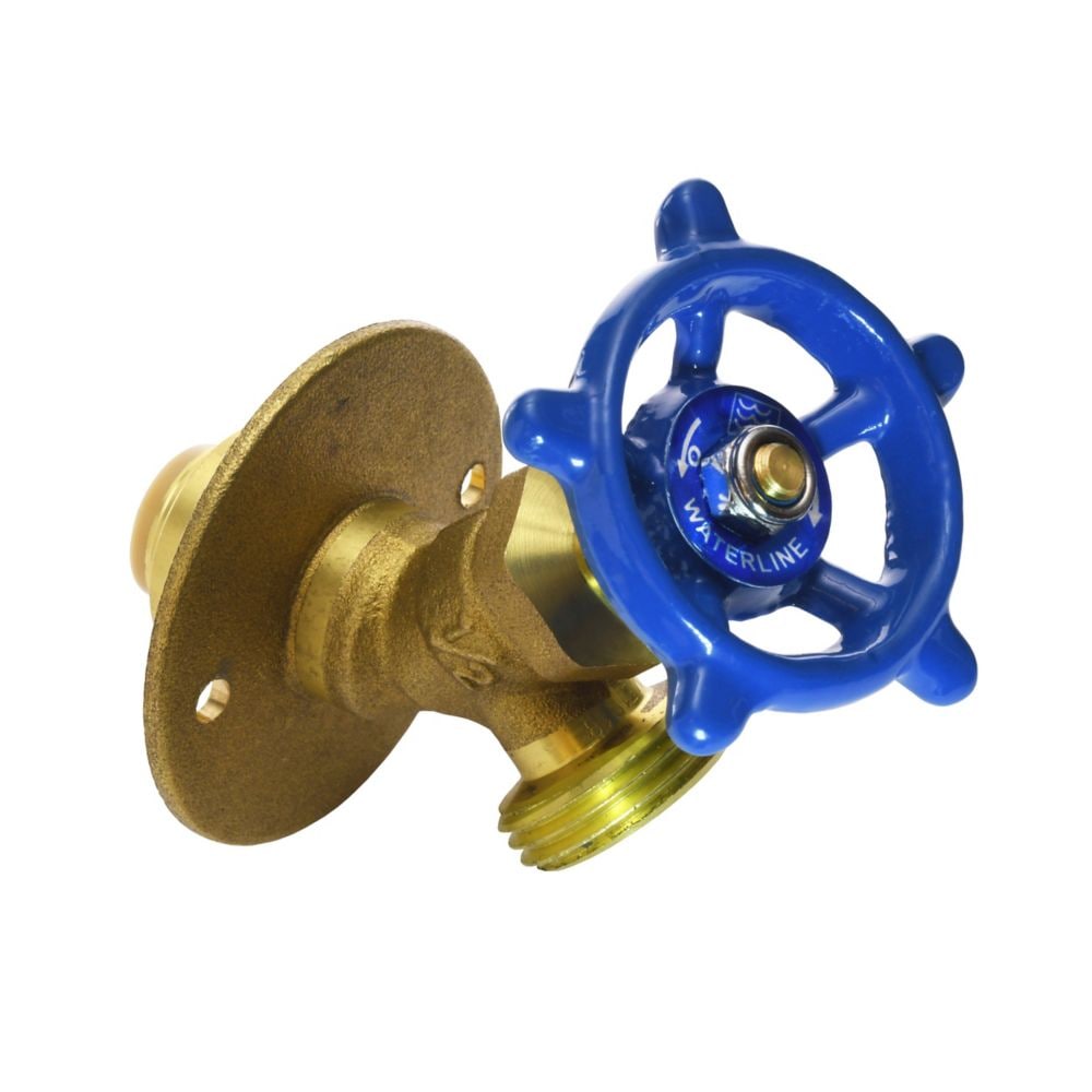 1/2" Push Fit x 3/4" GHT Hose Bibb Sillcock Valve