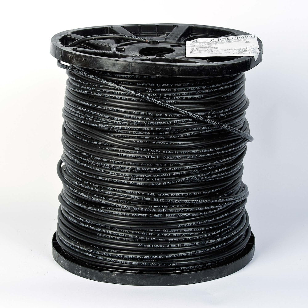 8/7 RW90 SimPull Electrical Wire - Black (Cut By The Metre)