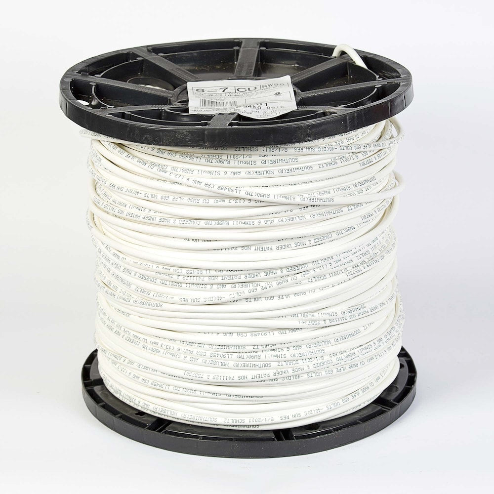 Fil électrique 6/7 RW90 SimPull - Blanc (coupé au mètre)