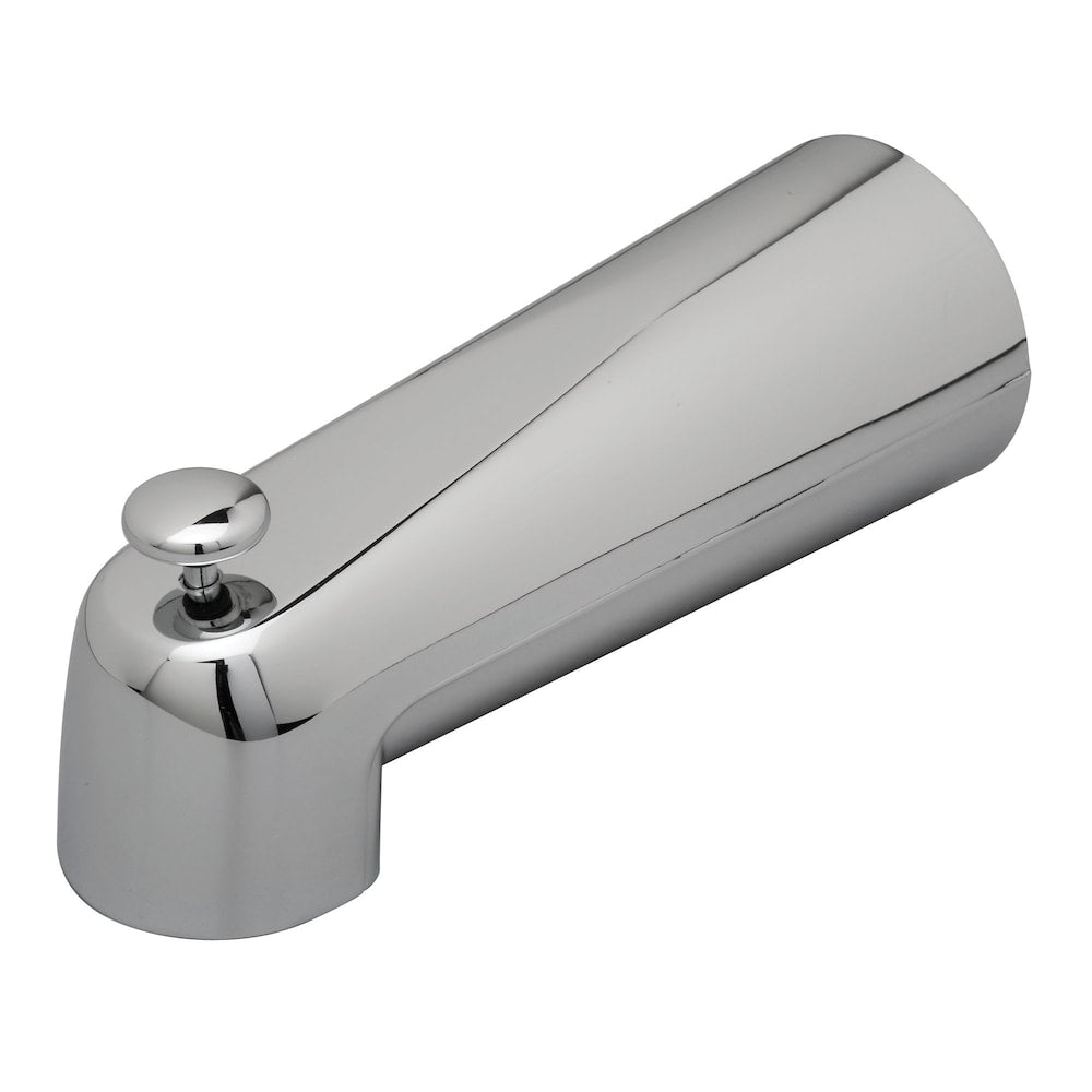 Slip-on Tub Spout. 7-inch Extended - Chrome