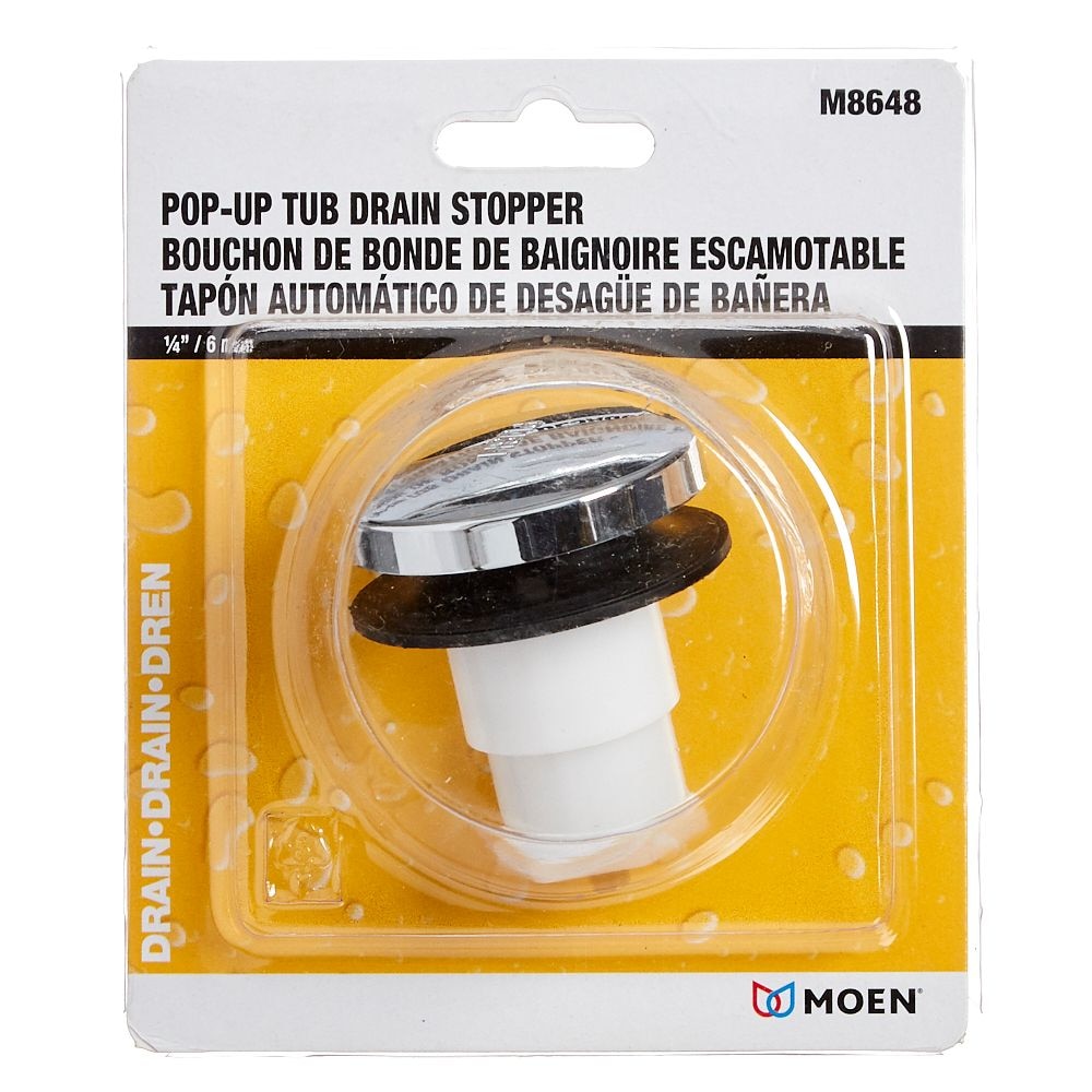 Pop-Up Tub Drain Stopper - 1/4Inch