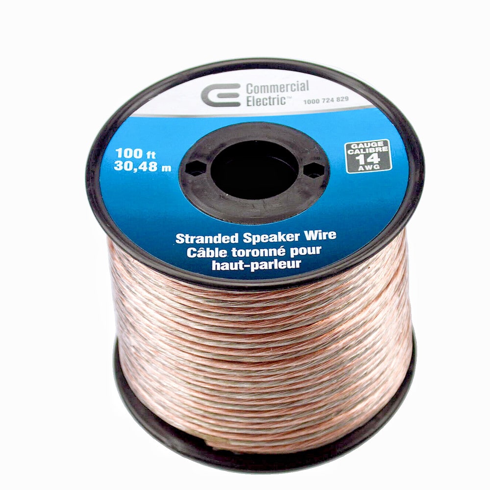 100 ft. 14-Gauge PVC Indoor Speaker Wire