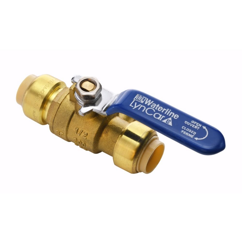 1/2" Push 'N' Connect Push Fit Ball Valve with Drain