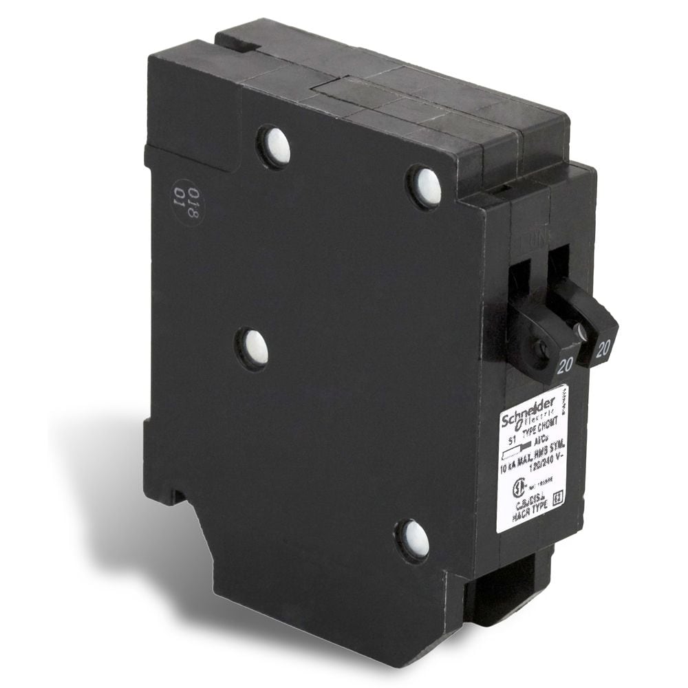 Disjoncteur enfichable unipolaire Homeline Tandem 20-20 A