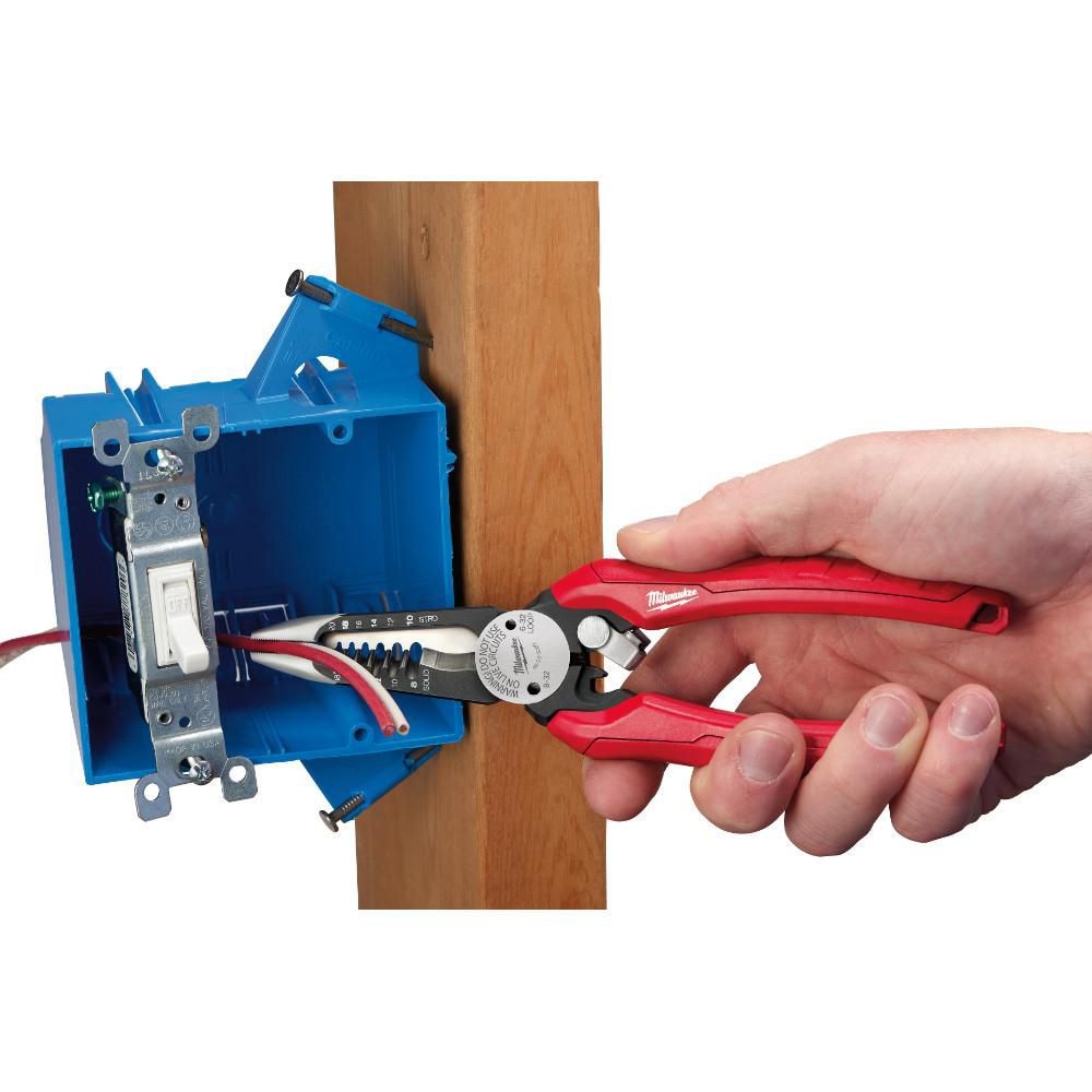 7.75 -inch Combination Electricians 6-in-1 Wire Strippers Pliers