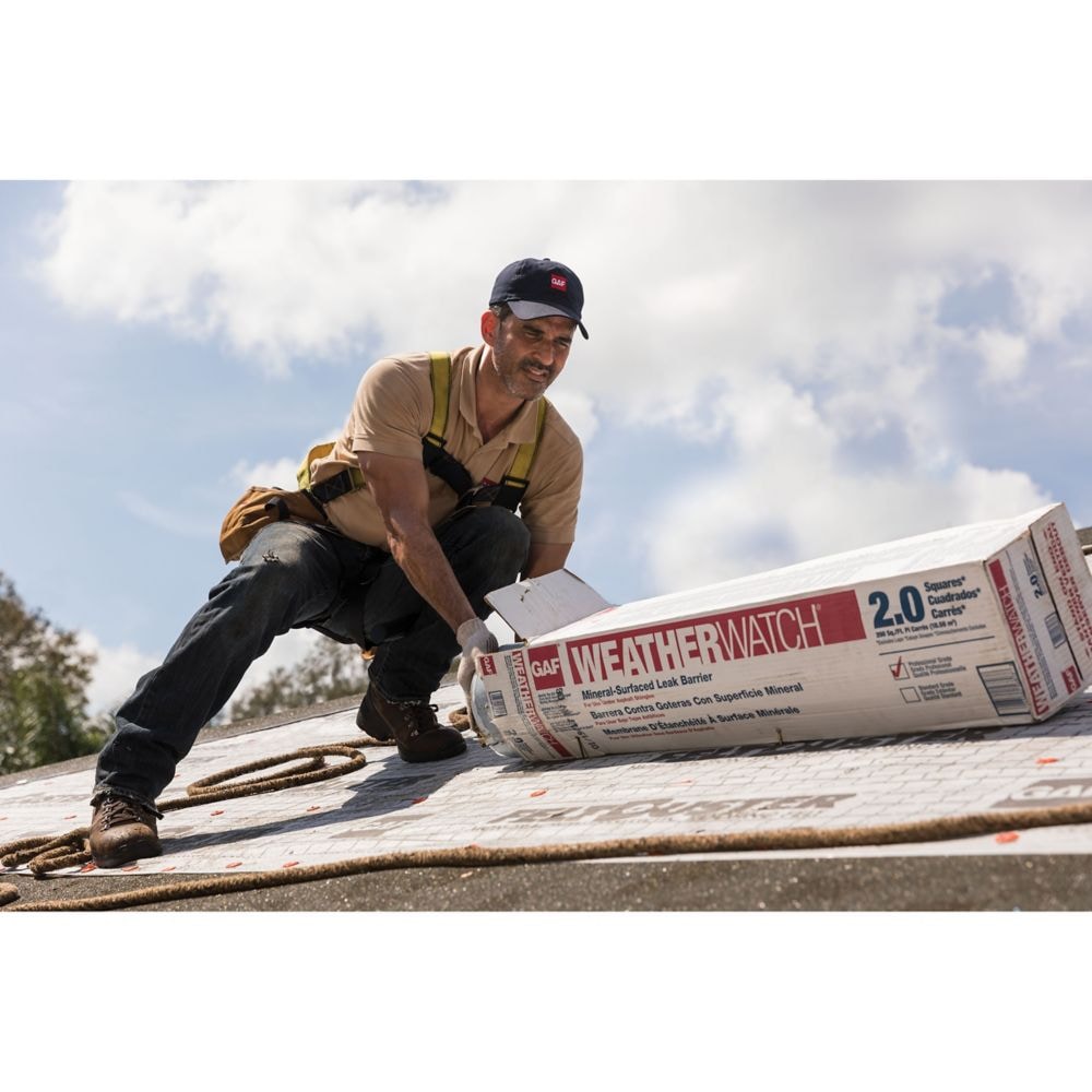 WeatherWatch 200 sq. ft. Mineral-Surfaced Peel and Stick Roof Leak Barrier Roll