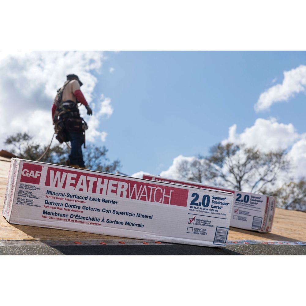 WeatherWatch 200 sq. ft. Mineral-Surfaced Peel and Stick Roof Leak Barrier Roll