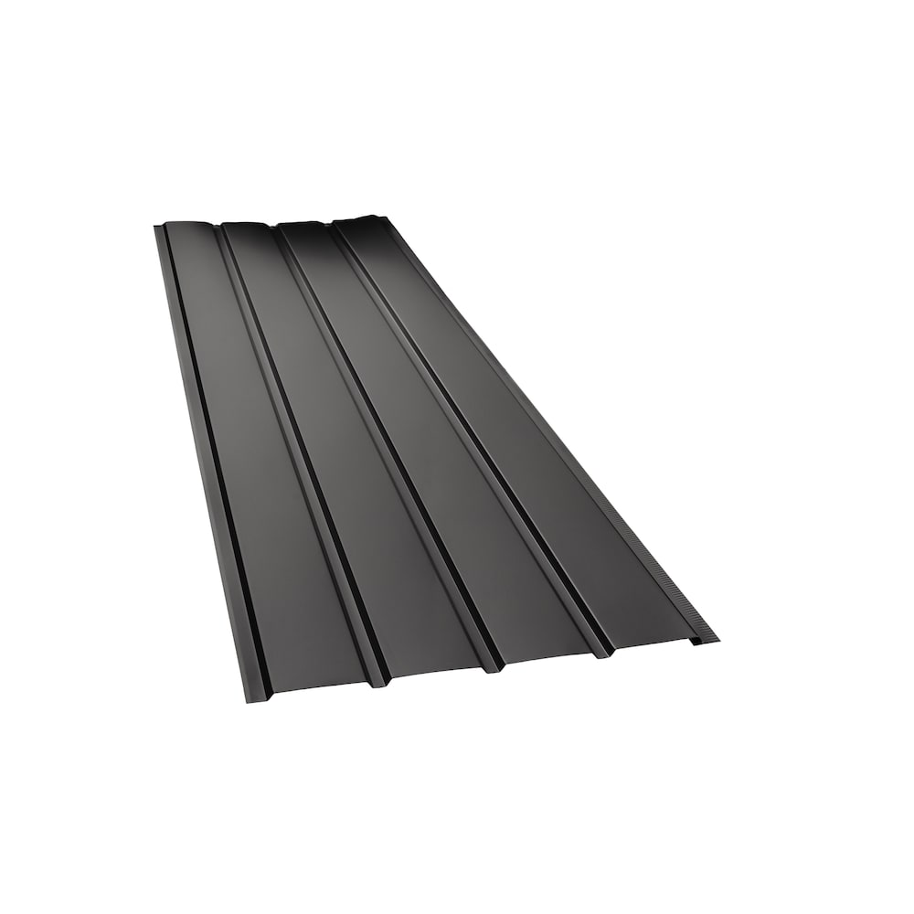 10 ft. L x 16-inch W Aluminum 4-Panel Non-Vented Soffit in Black