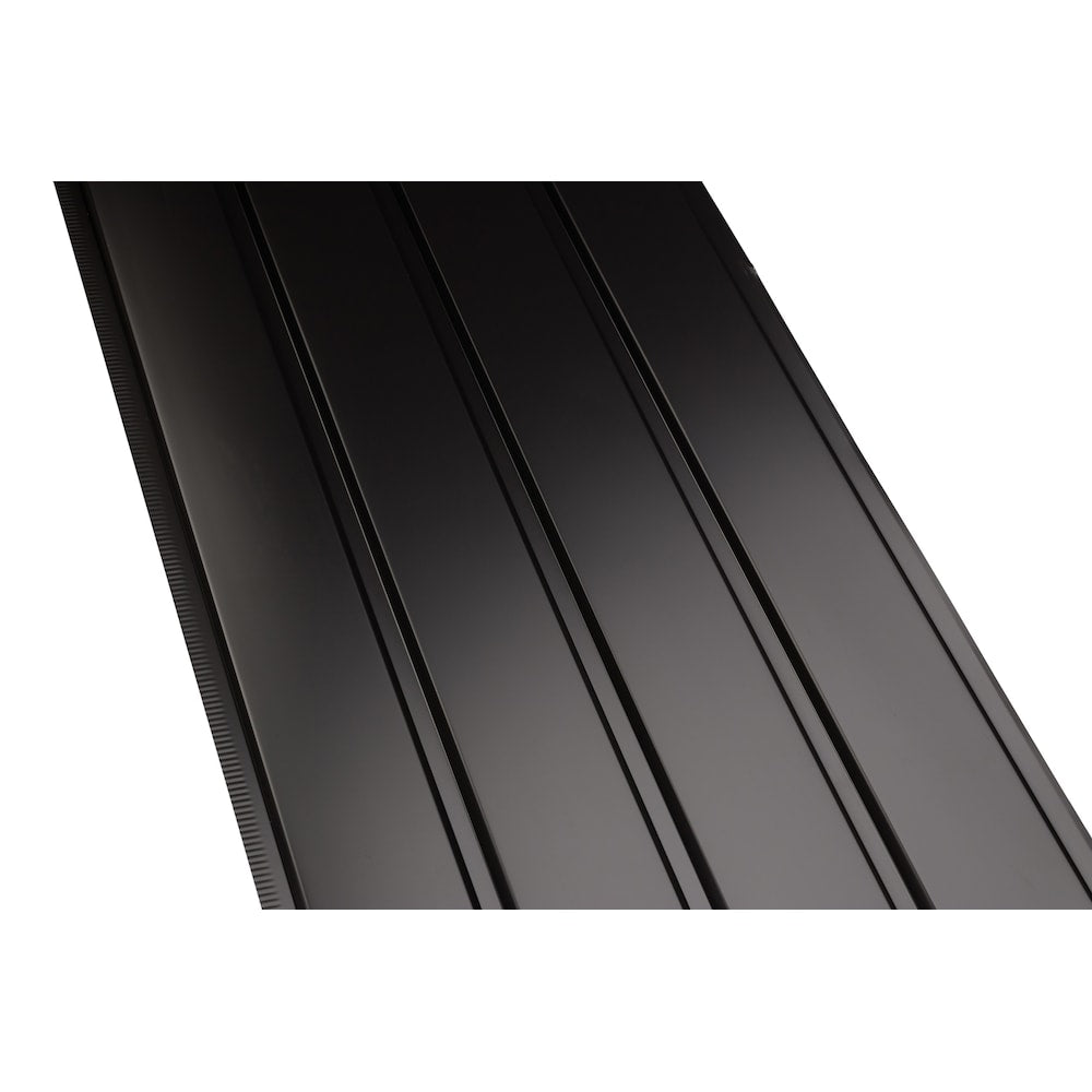 10 ft. L x 16-inch W Aluminum 4-Panel Non-Vented Soffit in Black