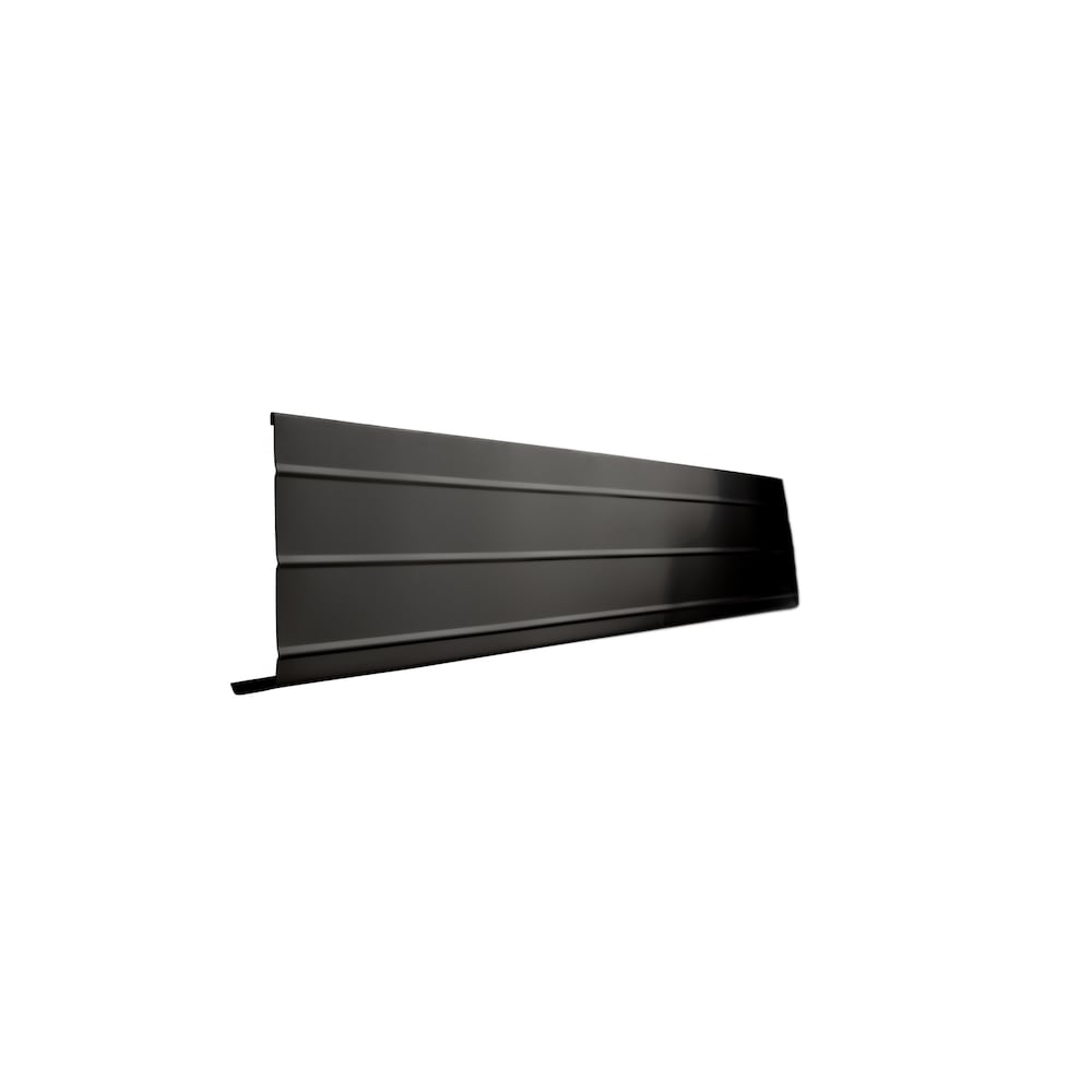 Façade en aluminium noire de 10 pi L x 6 po l x 1 po H