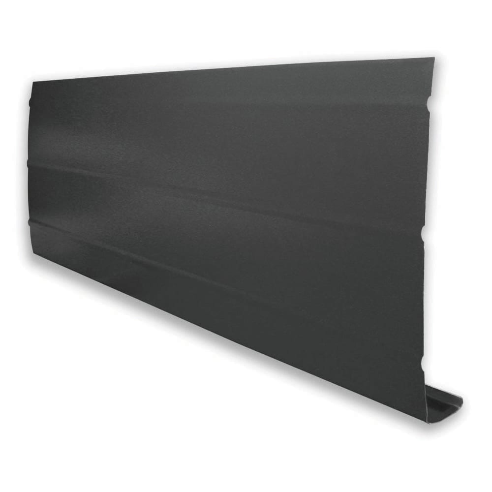 Façade en aluminium noire de 10 pi L x 6 po l x 1 po H