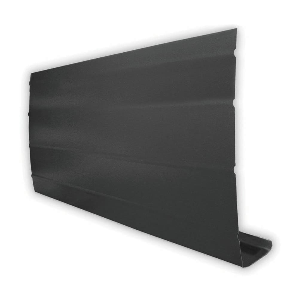 Façade en aluminium noire de 10 pi L x 8 po l x 1 po H