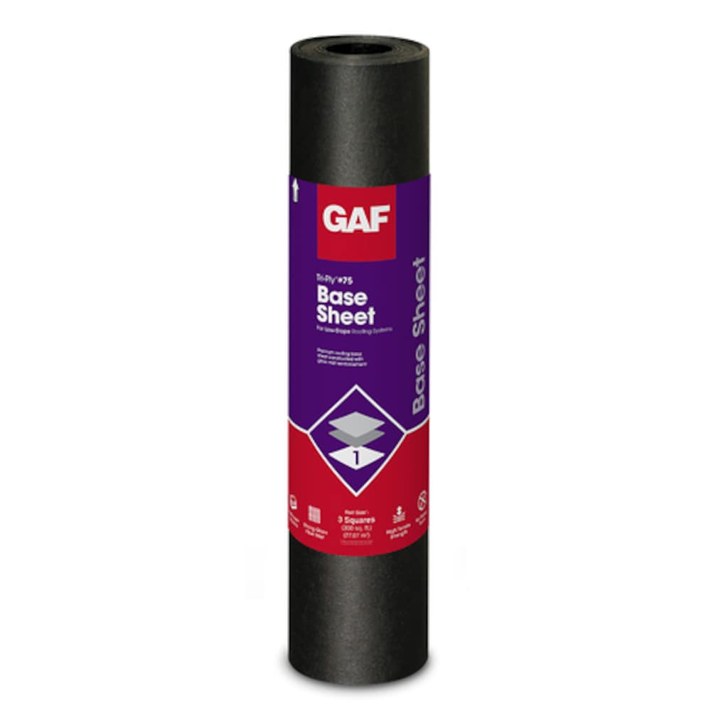 Tri-Ply 3 ft. x 98 ft. (300 sq. ft.) #75 Base Sheet Membrane Roll For Low Slope Roofs