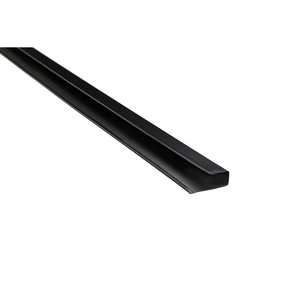 10 ft. L x 1 1/2-inch W Aluminum J-Trim in Black
