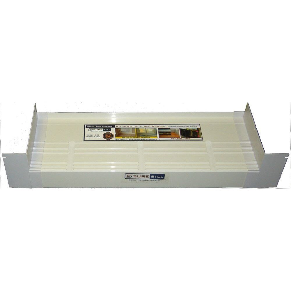 4 9/16-inch x 150-inch PVC Sloped Sill Pan for Door and Window Installation
