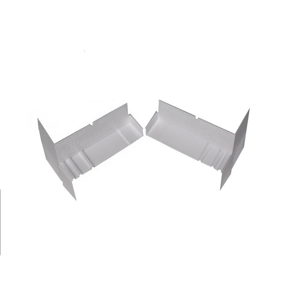 4 9/16-inch Sloped Sill Pan End Caps in White