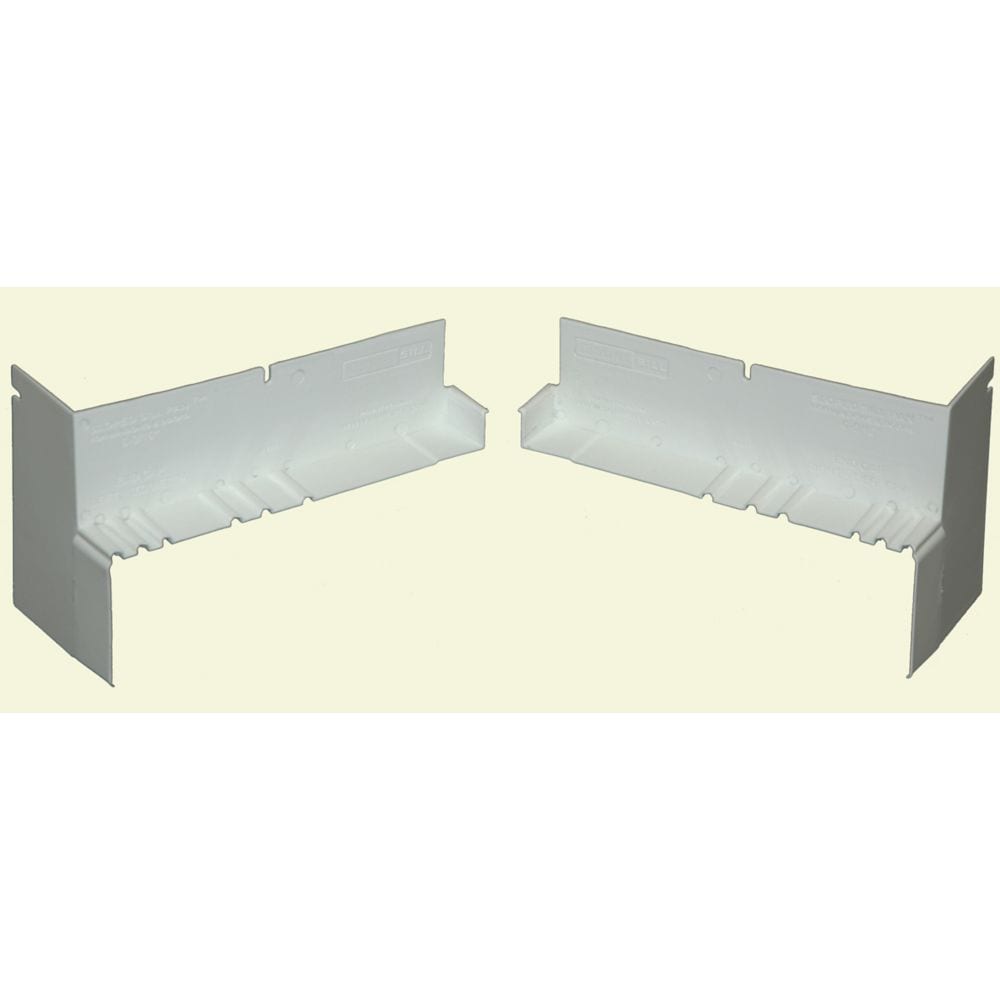 6 9/16-inch Sloped Sill Pan End Caps in White