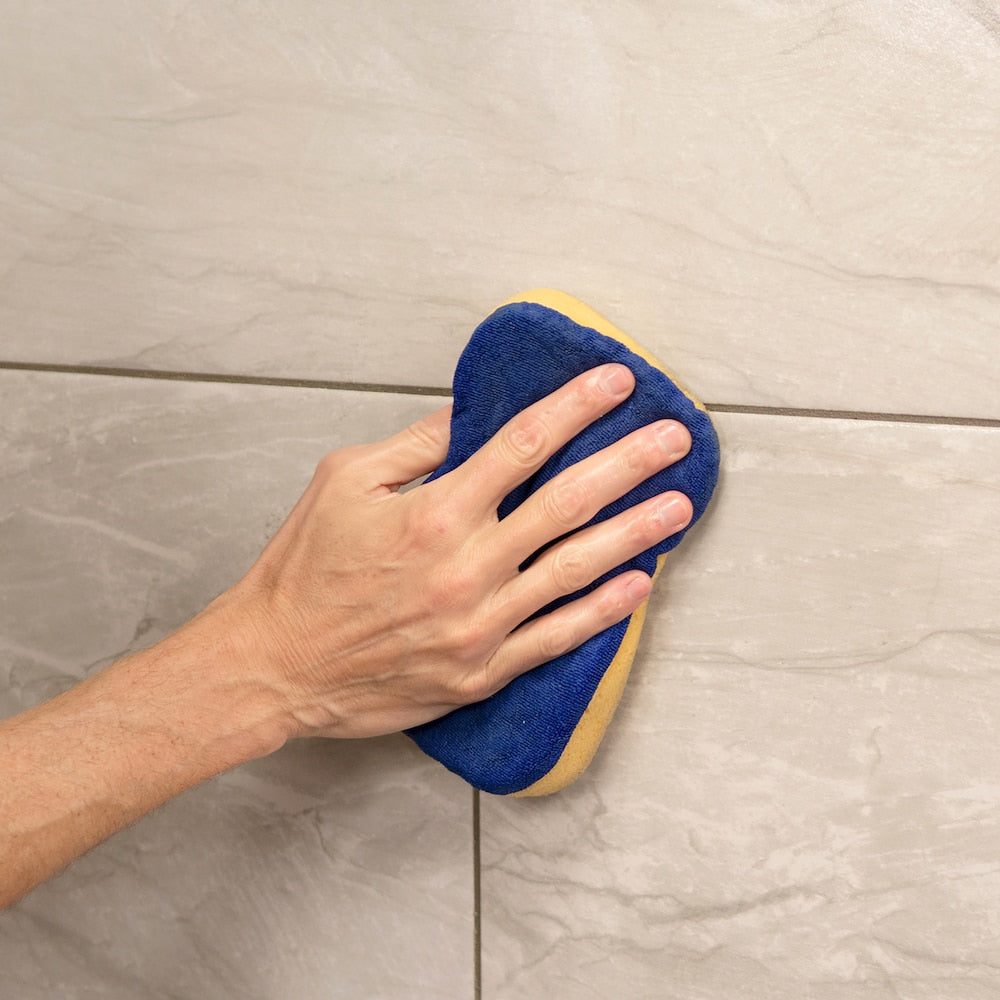7 in. x 5.5 in. x 2 in. Microfiber Polishing Sponge for Grouting, Cleaning and Washing